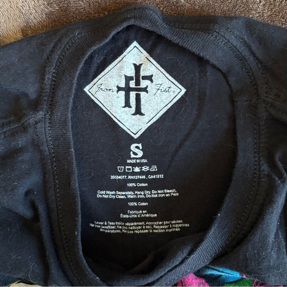 Iron Fist Black Tee with Vibrant Graphic - Picture 5 of 5